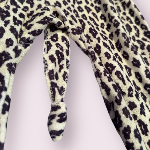Vintage Carter's Leopard Print Baby One Piece Light Neon Yellow Sz Large 18-23lb - Picture 4 of 13